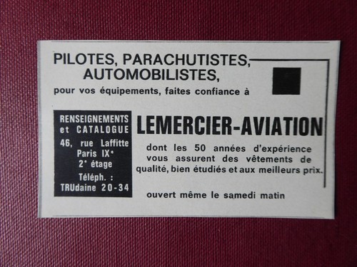 1965 pub lemercier - pub, aviation