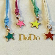 Dodo Pomellato Rose Gold Yellow Enamel Star Pendant Necklace Out of Production