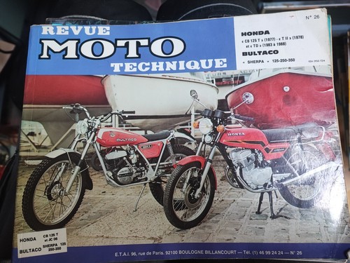 Revue technique moto cb125t - technique,