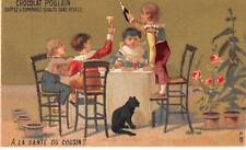 Chromos - COR13774 - Men - Flowers - Table - Chairs - Cat - Gold Background - 10x6