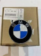 BMW Hood Bonnet 82mm Badge Logo - Genuine BMW 51147463692