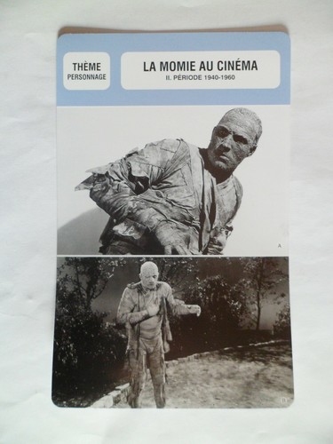Carte fiche cinema momie - carte,