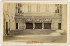 France, Poitiers, fireplace from the old room of the guards at the courthouse, 