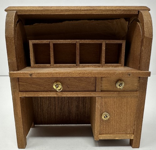 Vintage reevesline wood desk - wood,