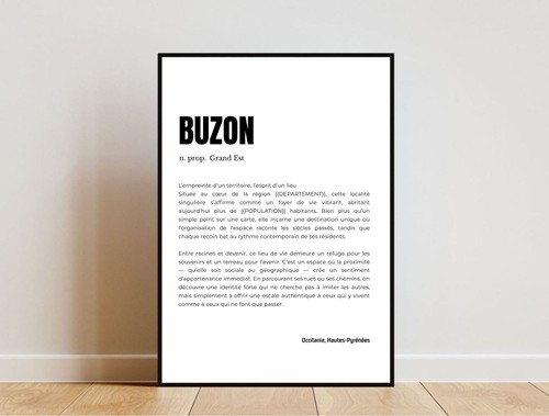 Affiche buzon design - affiche,