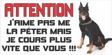 Plaque Attention au chien
