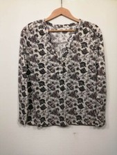 Blouse blanche motif cachemire