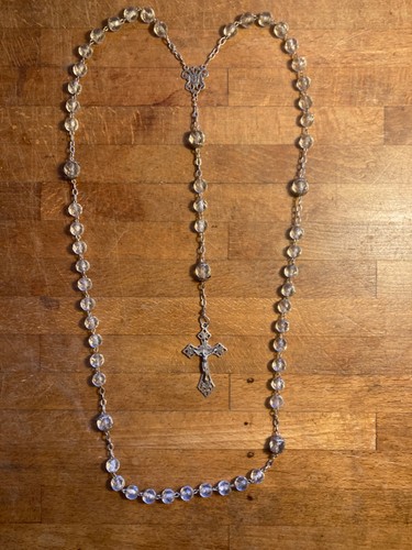 Chapelet ancien cristal - chapelet,