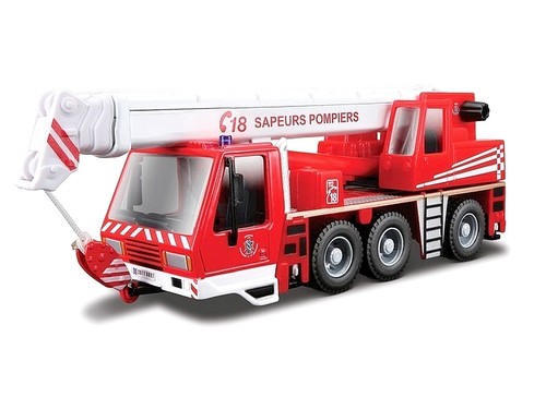 Camion grue pompiers bburago - camion,