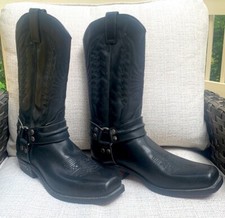 Vintage SENDRA  Biker boots 2621 Pete Pull Oil Negro Boots s46 Men (11.5-12 US)