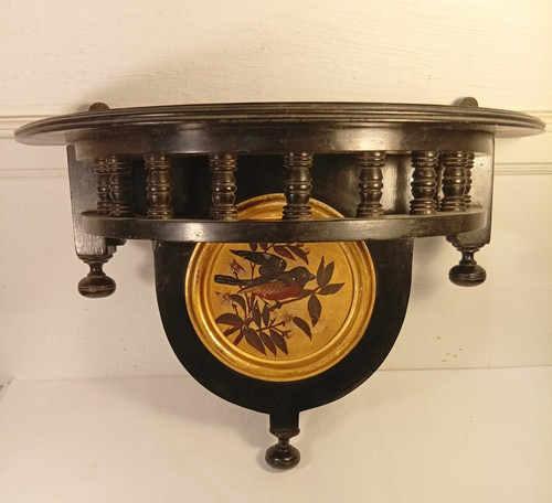 Console bois noirci - console,