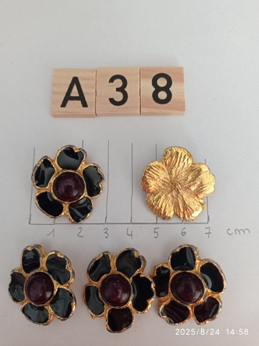 Gros boutons forme fleur - 4,
