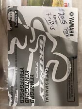 Yamaha grizzly 700 quad genuine owners manual 2007-2015