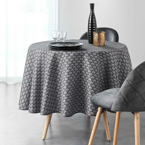 Nappe ronde 1m80 artchic gris - nappe,