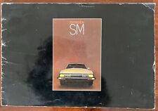 Citroen SM Maserati 1972 / 1973 UK Market Sales Brochure