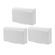 Lot de 3 cache-prises doubles en plastique, étanches, pour salle de bain
