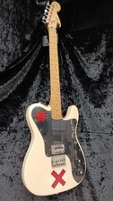 Guitare électrique Squier Deryck Whibley Telecaster SUM41 blanche utilisée...