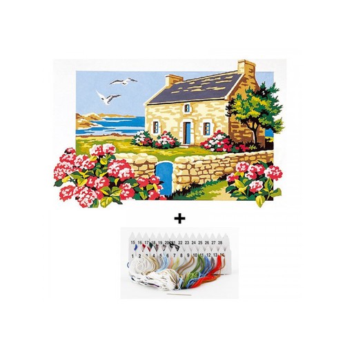 Kit canevas modèle maison
