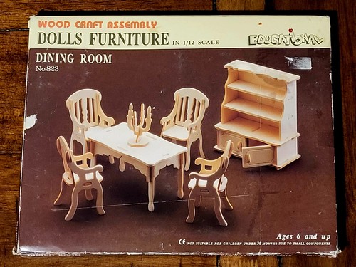 Doll house furniture - doll, wood