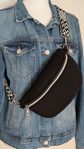 Sac banane velours - , neuf