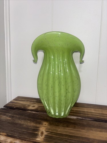 Hand blown light - hand-blown, green