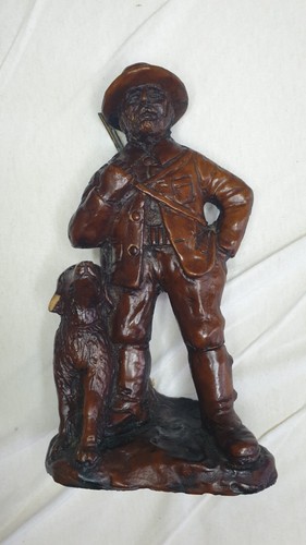 Figurine chasseur son chien - et,