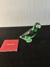 Baccarat Crystal Light Green Parakeets / Parrots
