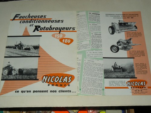Prospectus faucheuse nocolas - prospectus,