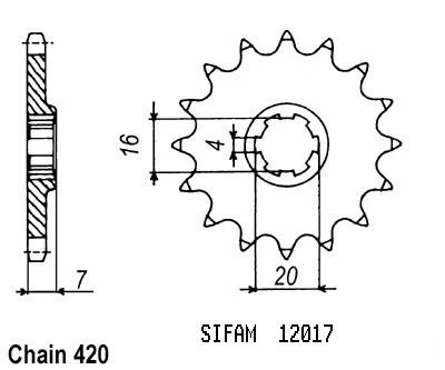 Pignon suzuki rmx 1997 1998 - suzuki, 50