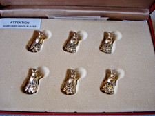 Lot 6 abeilles métalliques