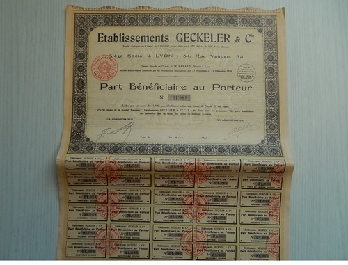 Ancienne part beneficiaire - ,