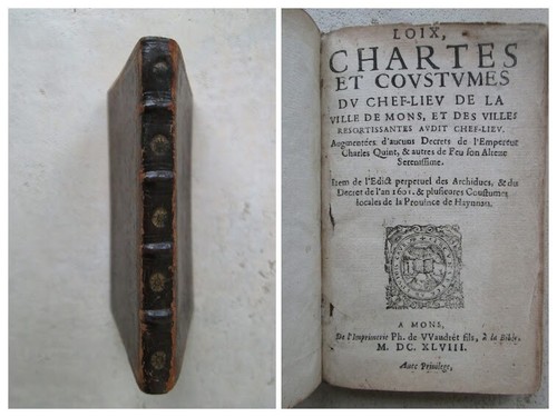 Loix chartes coustumes de - chartes,