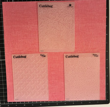 Cuttlebug Provo Craft Embossing Folders DIAMOND PLATE, TINY BUBBLES or VICTORIA