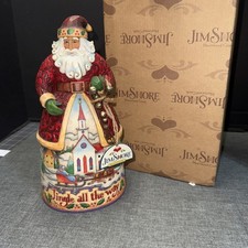 Jim Shore "Bells On Bobtail Ring" Santa with Jingle Bells Figurine 2007
