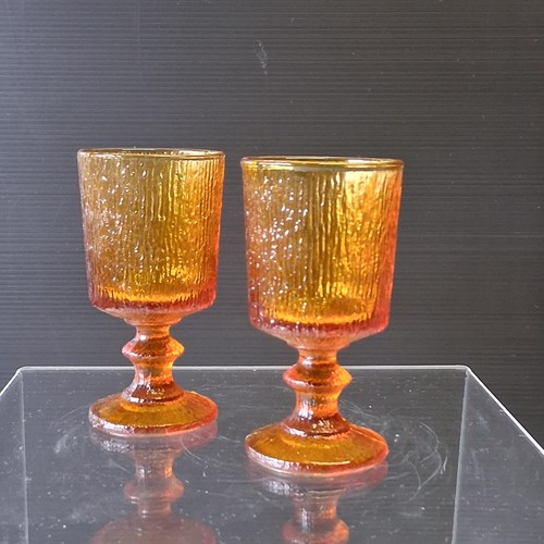 Verres pieds vintage - 2,