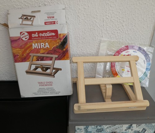 Chevalet table epicea - de, en