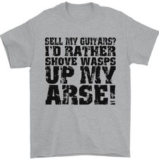 Vendez Mes Guitares ? T-Shirt Drôle Pour Guitariste Homme 100 % Coton
