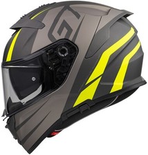 Casque Helmet Moto Intégrale Fibre Premier DEVIL Gty Noir Jaune Fluo Mat TG XS