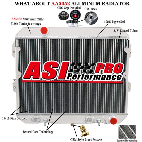 Rows aluminum radiator fit - 4,