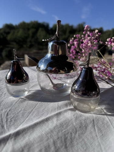 Service vintage poire - , verre