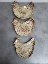 SERIE DE 3 PLATS EN FORME DE