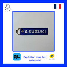 Porte-clés moto Suzuki bleu – accessoire clé universel résistant