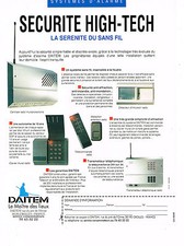 ADVERTISING 1991 DAITEM security HI-TECH