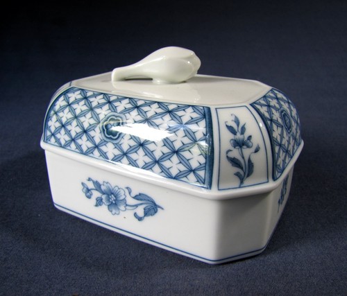 Beurrier china blue porcelaine - china,