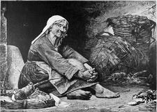 VIEILLE BRETONNE AU MARCHÉ