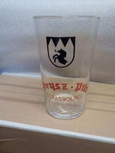 Verre ancien biere brasserie - ,