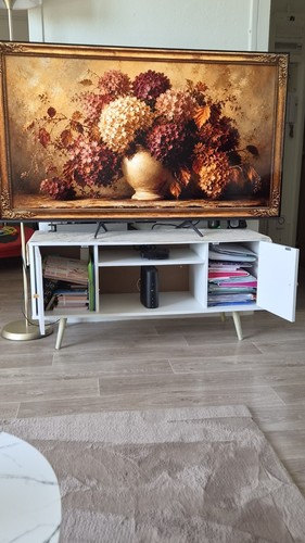 Meuble blanc autoportant - meuble, tv