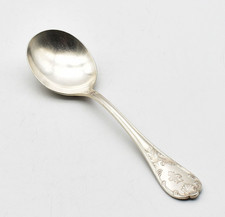Christofle cuillère à consommé Marly monnogramme mét. argenté french goldsmith