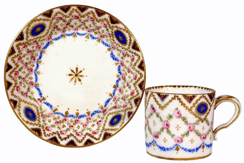 Sevres soft porcelain cup - porcelain, and