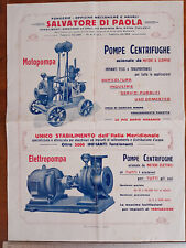 ADVERTISEMENT '20s by paola naples - motor pumps foundries mechanical workshops